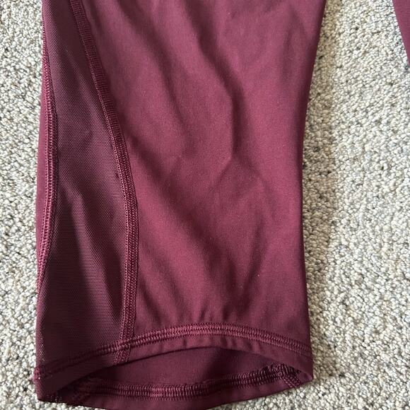 Lululemon Train Times Crop (17") Cherry Red - Picture 6 of 11